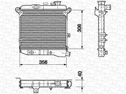 MAGNETI MARELLI Radiators, Motora dzesēšanas sistēma 350213451000